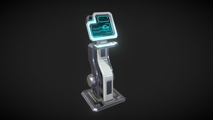 SciFI Control Panel 3D Model