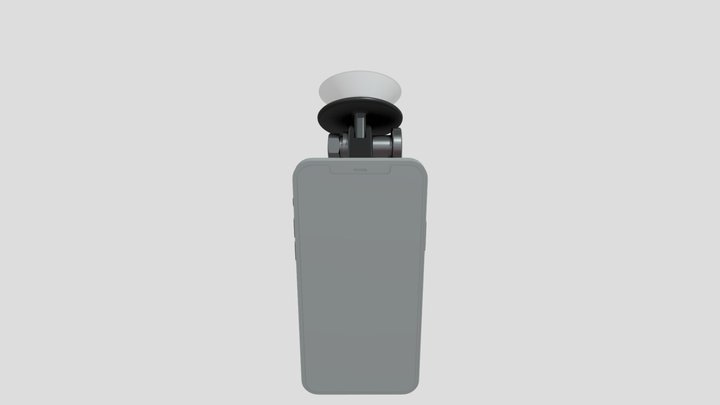 MagMount Phone Car Charger 3D Model