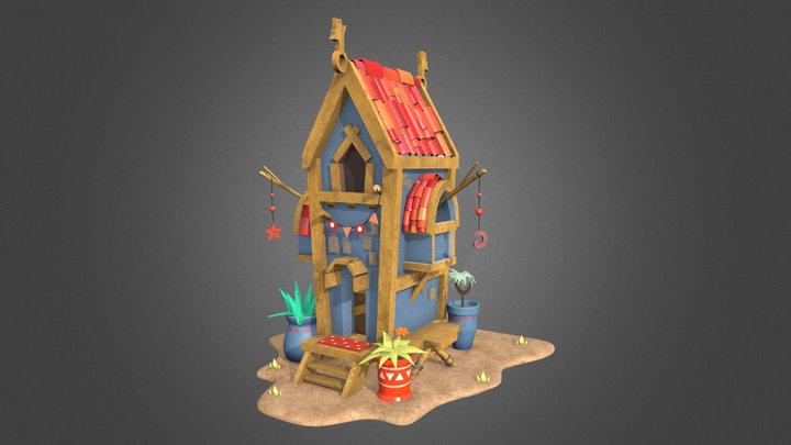 Cartoon house 3D Model