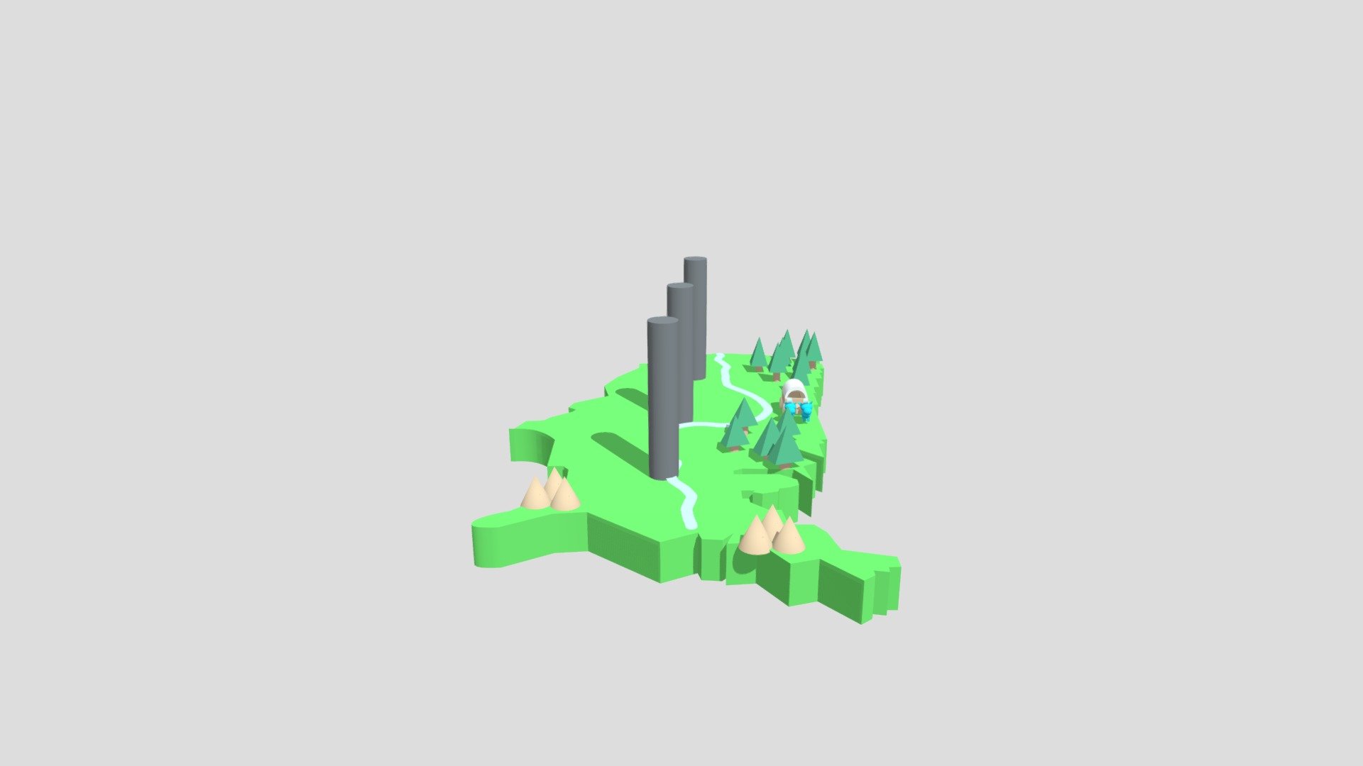 MLAB PAST Oregon Trail Base Download Free 3D model by asagesse2025