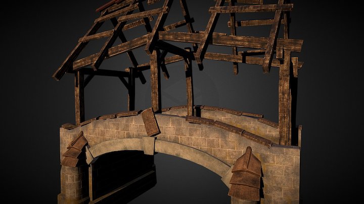 Stone Bridge 3D Model