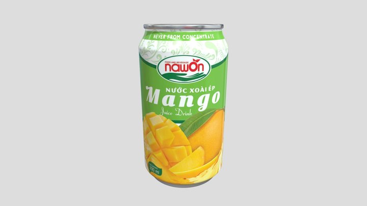 Nawon Mango Juice 330ml 3D Model