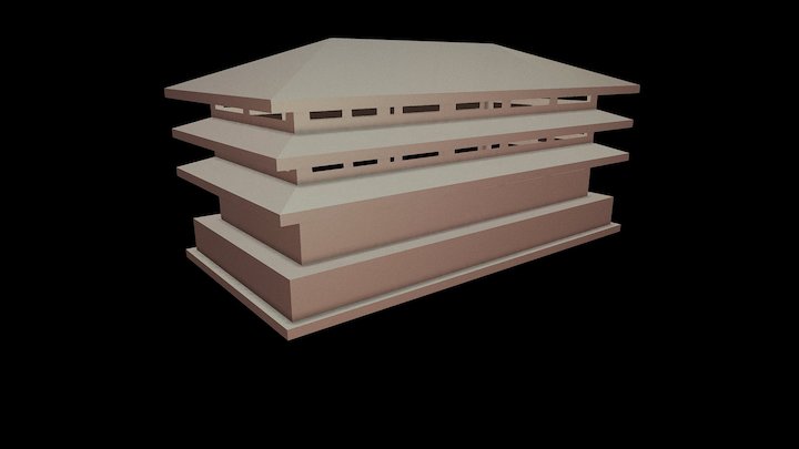 Флюгарка-гранд Скатный арт GSK-1 3D Model