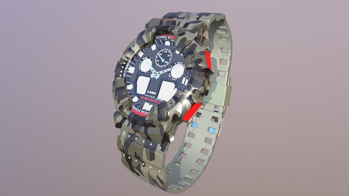 G Shock Watch 3D Model