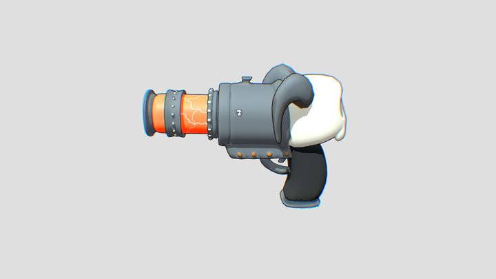SkeletonGunOutline 3D Model