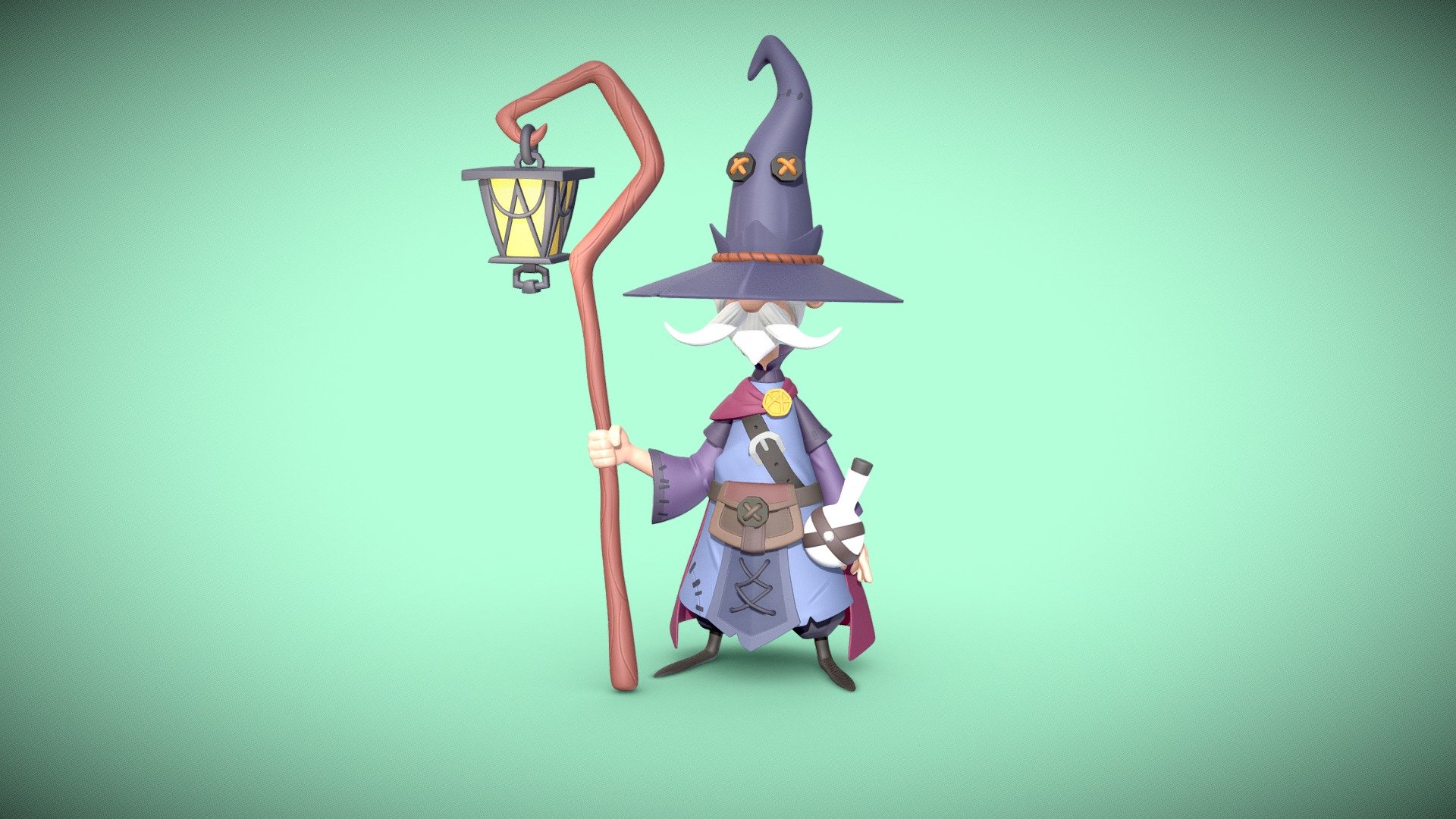 Mage - 3D model by Murat Can ÜNAL (@avanar) [7d130a7] - Sketchfab