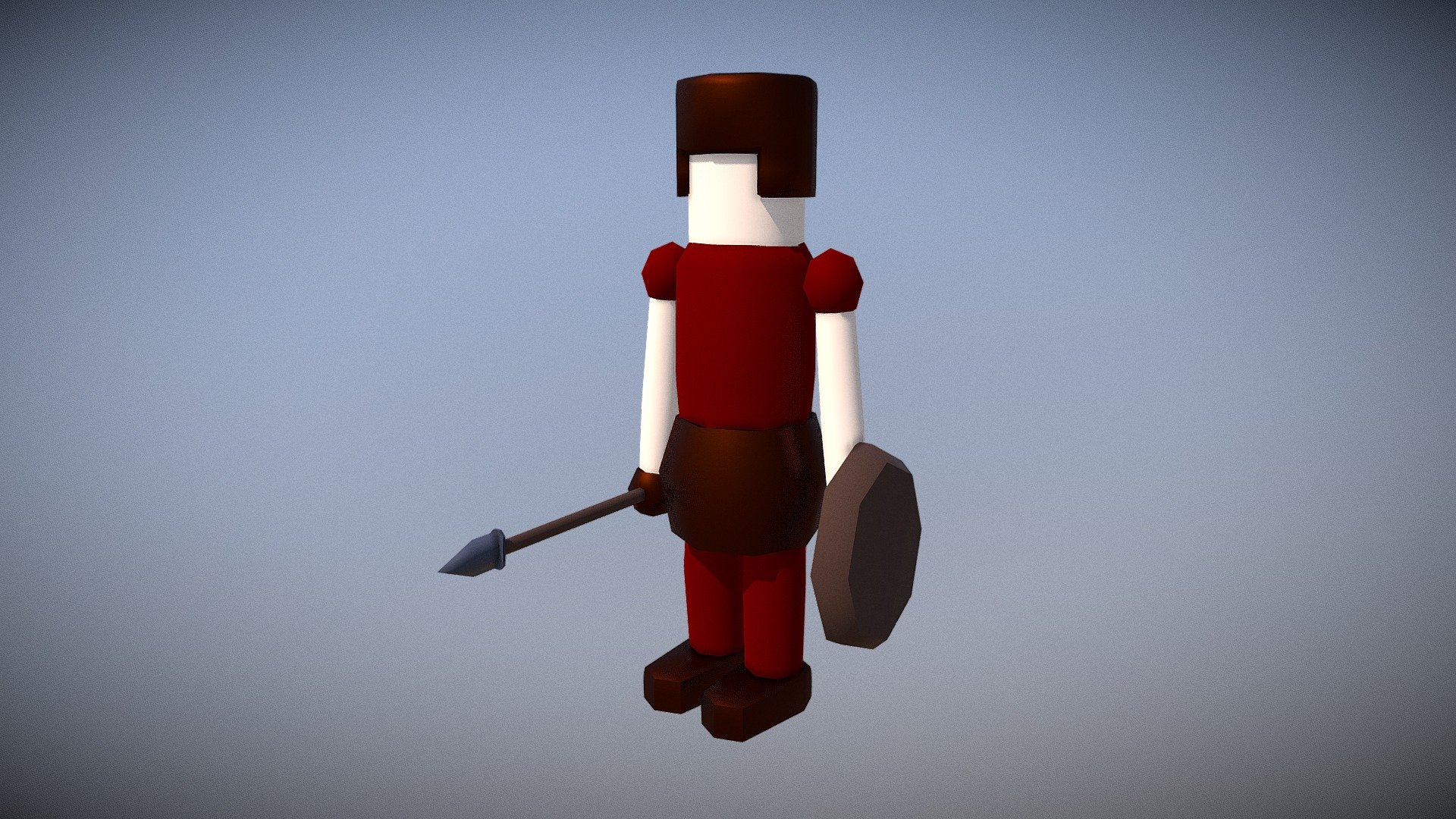 Low Poly Footman (Rigged)