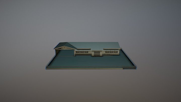 Ecole Aubarèderecombinéemasquée- Vue3D-{3D} 3D Model