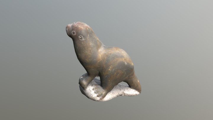 Seal Sculpture Model 3D Model