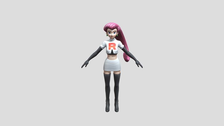 PokemonGO Team rocket Jessie 3D Model