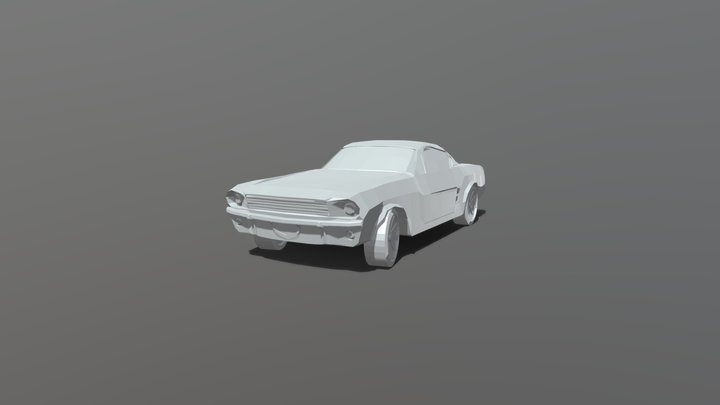 MUSTANG LOW POLY 1969. 3D Model
