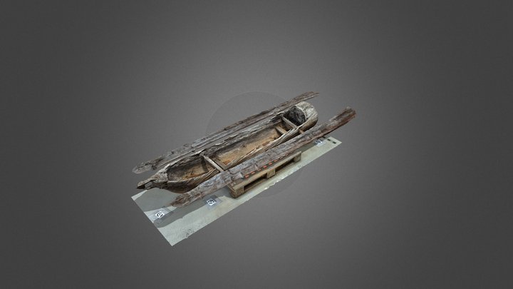 Hoikkalampi Dugoutboat 3D Model