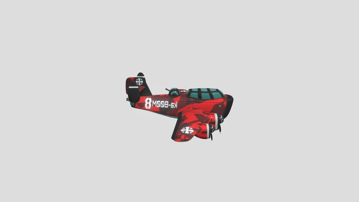 Bomber Stylized 3D Model
