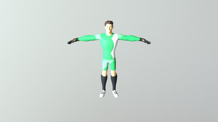 Goalkeeper Mesh 3D Model