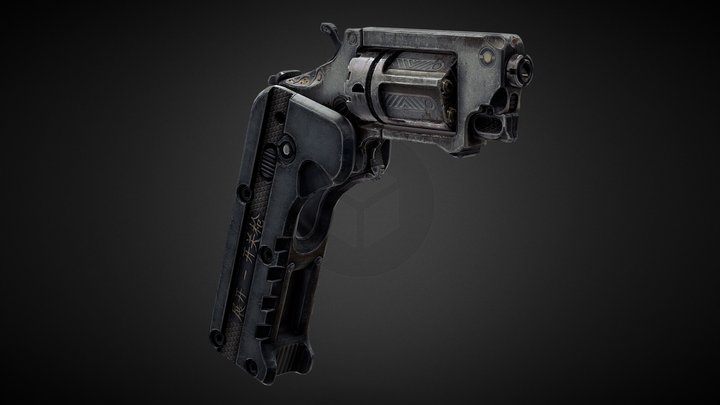 Switch Gun Revolver(蚱蜢) 3D Model