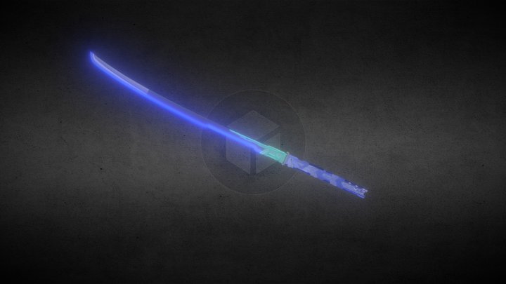 Ciber Katana Blue Spirit 3D Model