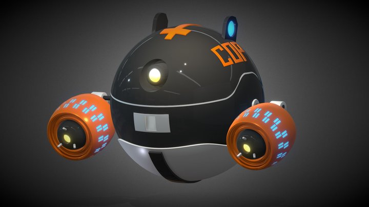 Mini-robot BlackMikeDR 3D Model