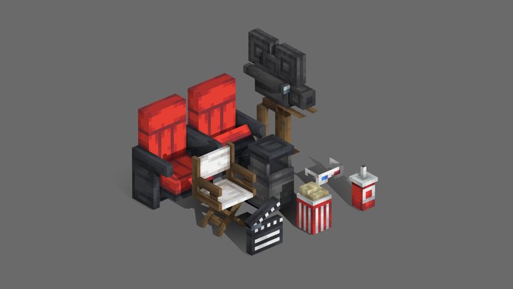 MMC's Cinema Props 3D Model