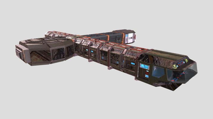 SpaceShip Interior 3D Model