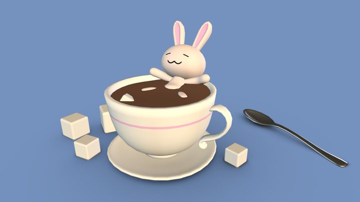Sugar Bunny in Choco 3D Model