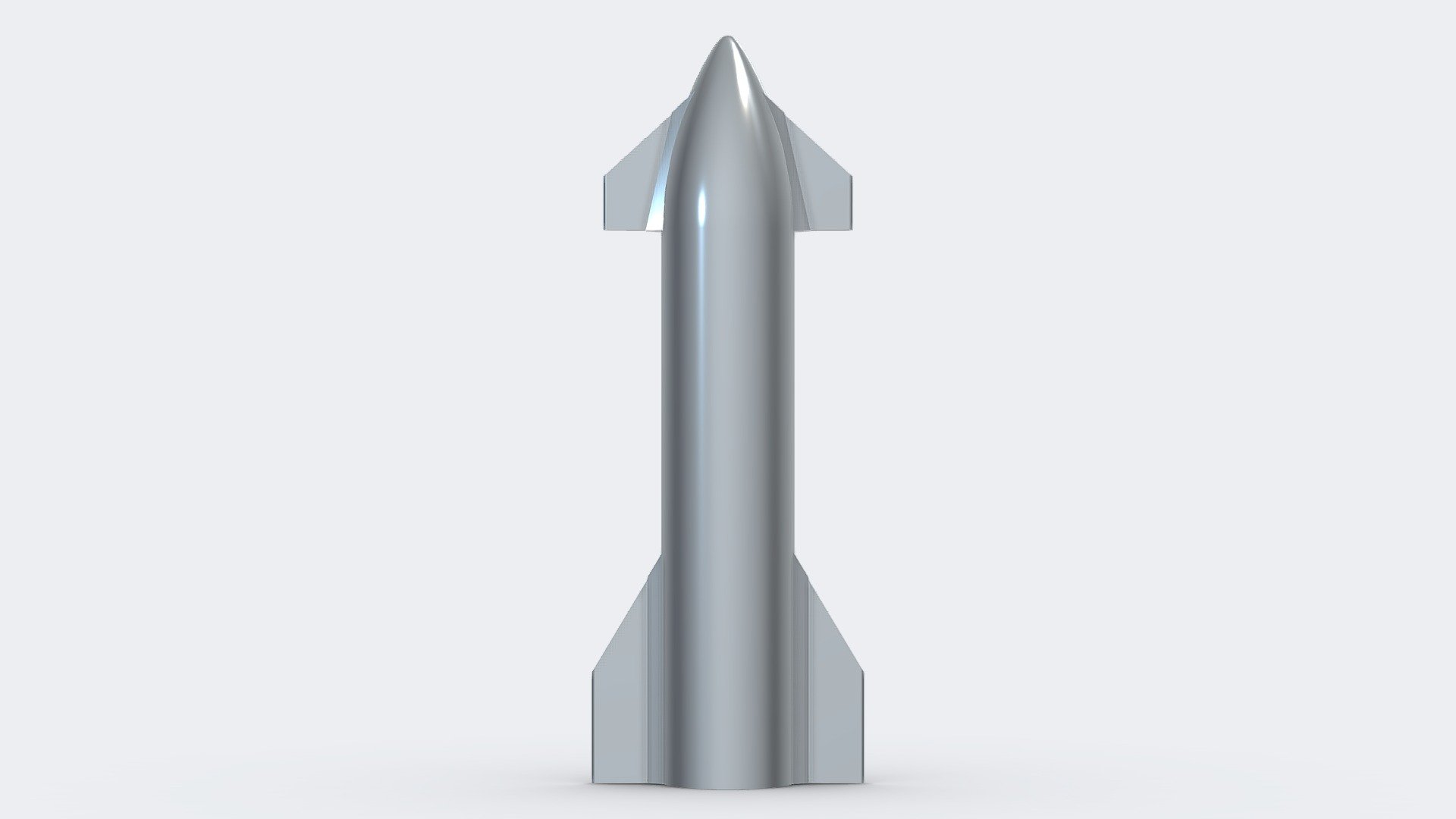 SpaceX Starship Chrome Model 3D model by rtql8d [7d2014d] Sketchfab