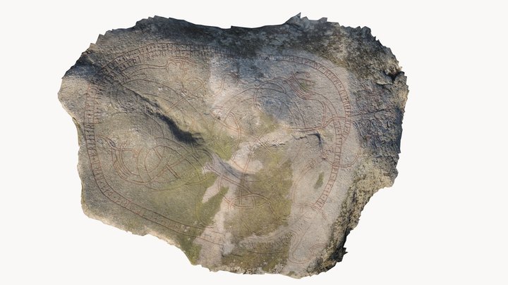 Runic inscription at Granby 3D Model