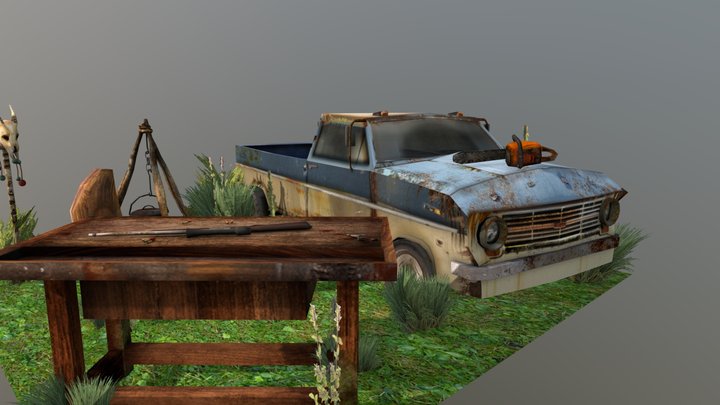DAE 5 Finished props - Forest Loner 3D Model