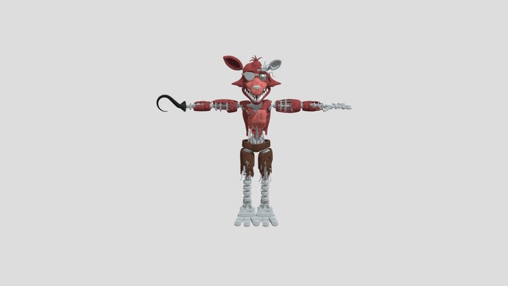 withered_foxy_by_thudner_ddqetok EEVEE by Scrapp 3D Model