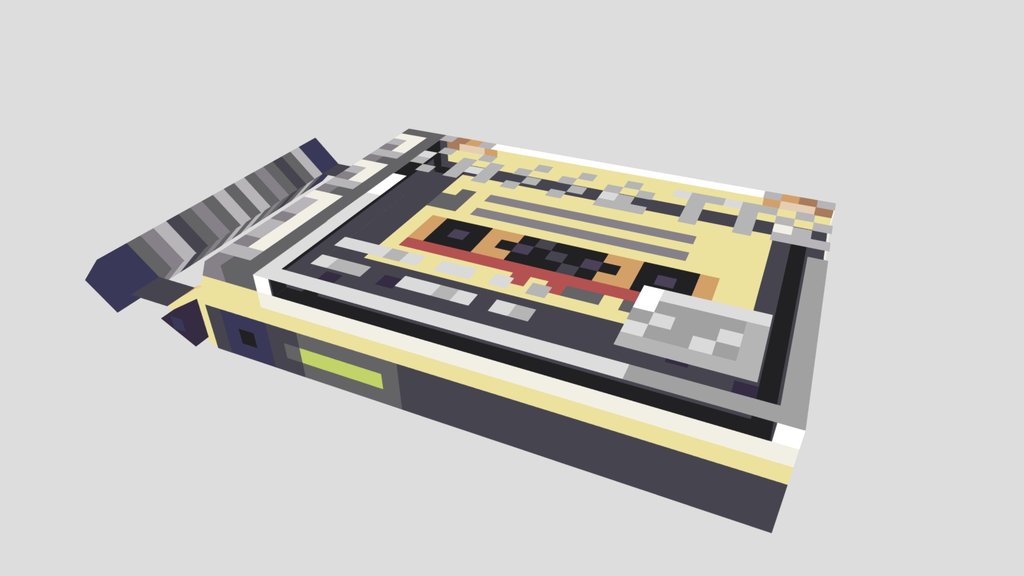 Cassette Player CS320 low poly