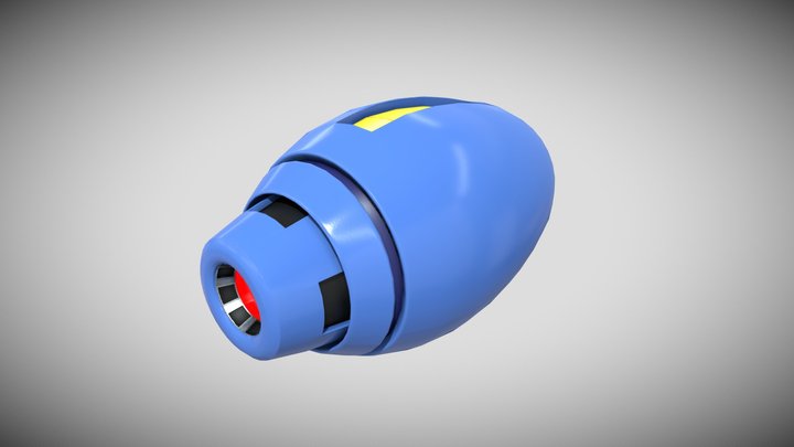 Megaman Buster - Game Asset 3D Model