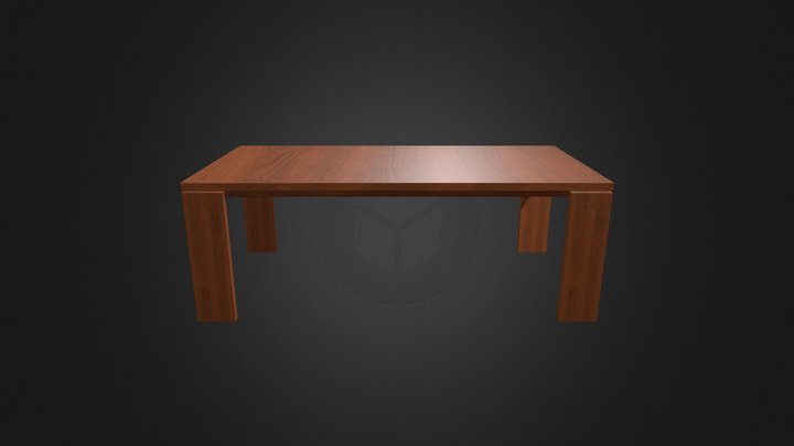 Elan Dining Table 3D Model