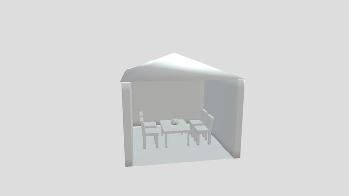 Chair-table 3D Model