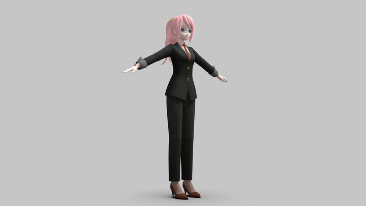 Megurine Luka (hello worker) – Free 3D Model STL