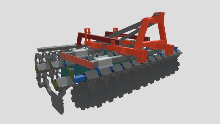Disc harrow 3D Model
