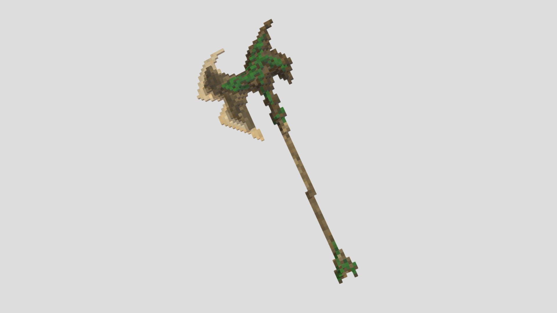 wood axe 3D model by 222311 [7d290cd] Sketchfab