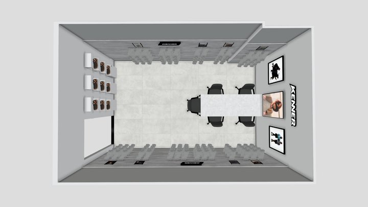 Kenner - Showroom Dunay - Sala - V1 3D Model