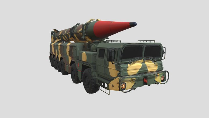 Shaheen 3 Missile – Kostenloses 3D-Modell STL