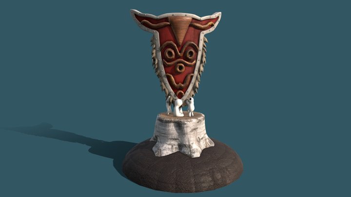 Bouclier Princesse Mononoké 3D Model