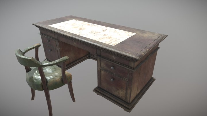 St. James Desk 3D Model