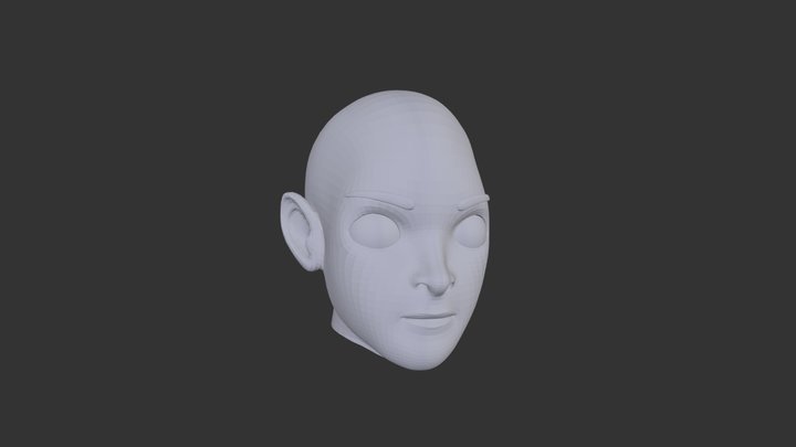 Refined Ryo Head 3D Model