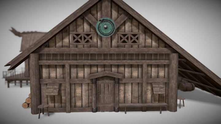 Medieval house 2 3D Model