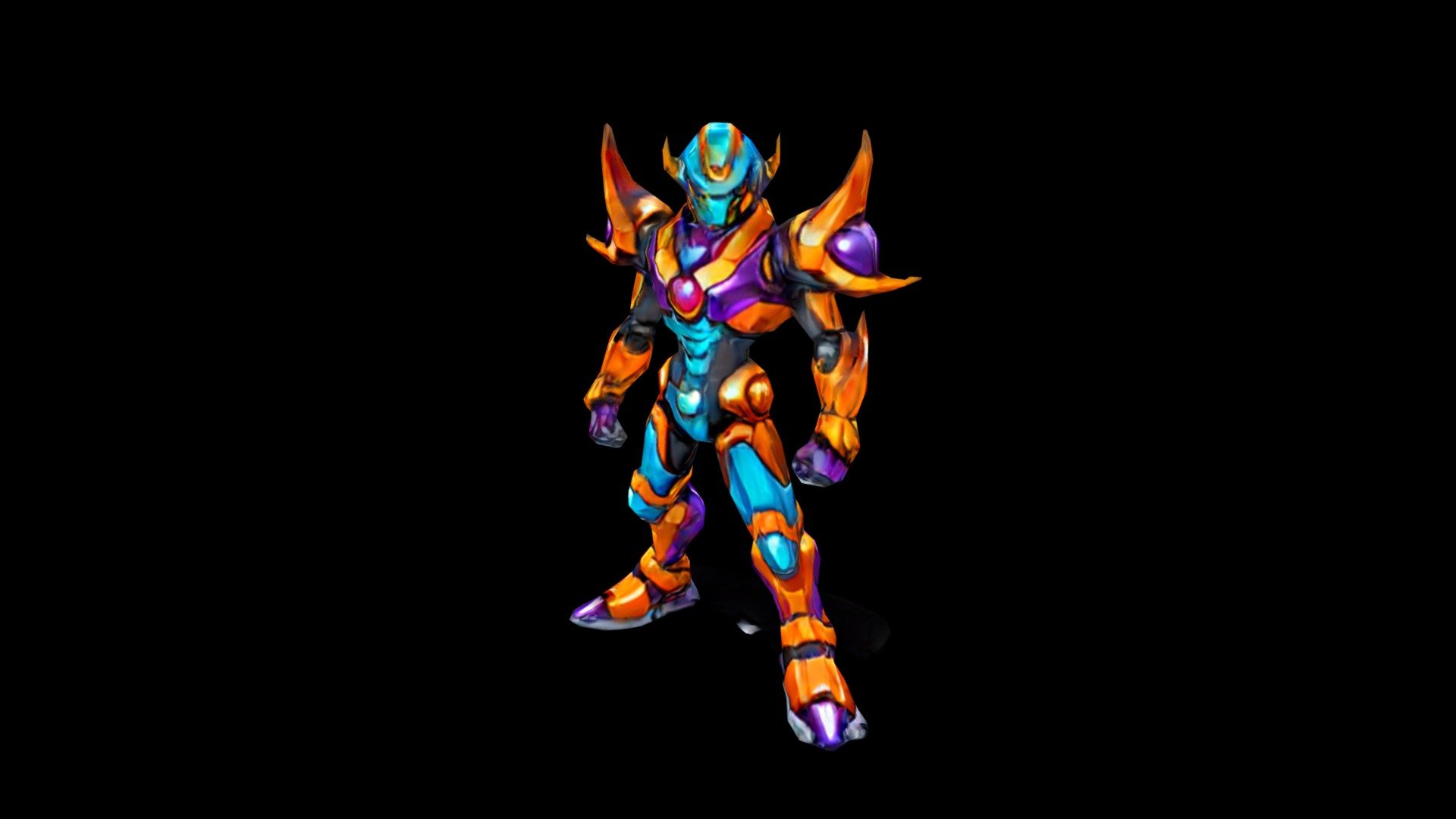 Colorful Cyborg Superhero - Download Free 3D model by klrxyz [7d2ccf7 ...