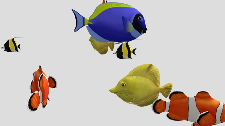 School Of Fish – Free 3D Model STL