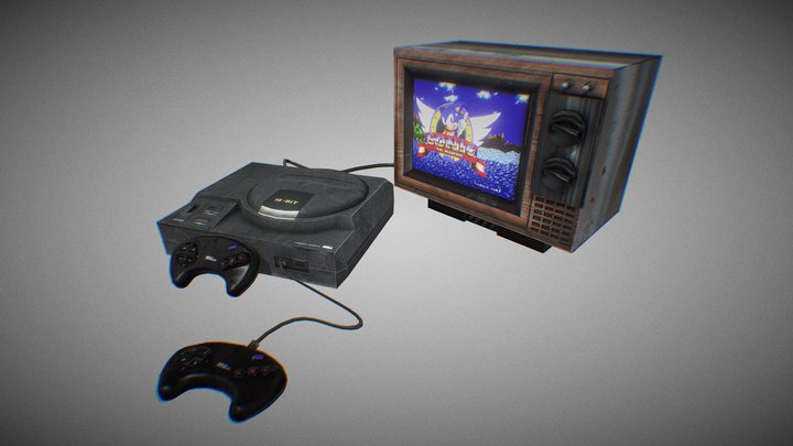 Mega Drive 3D Model