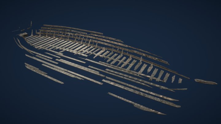 Shipwreck from Czersk - animation 3D Model