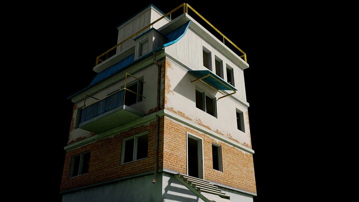 pubg house light baked – Modello 3D gratuito STL
