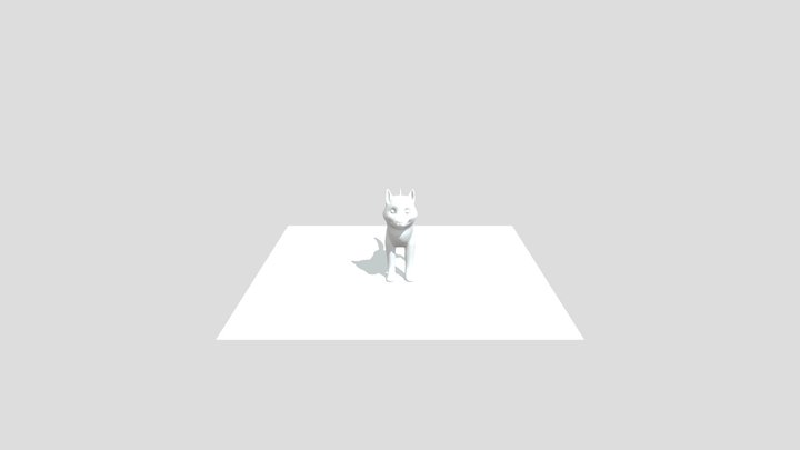 Husky Puppy 3D Model