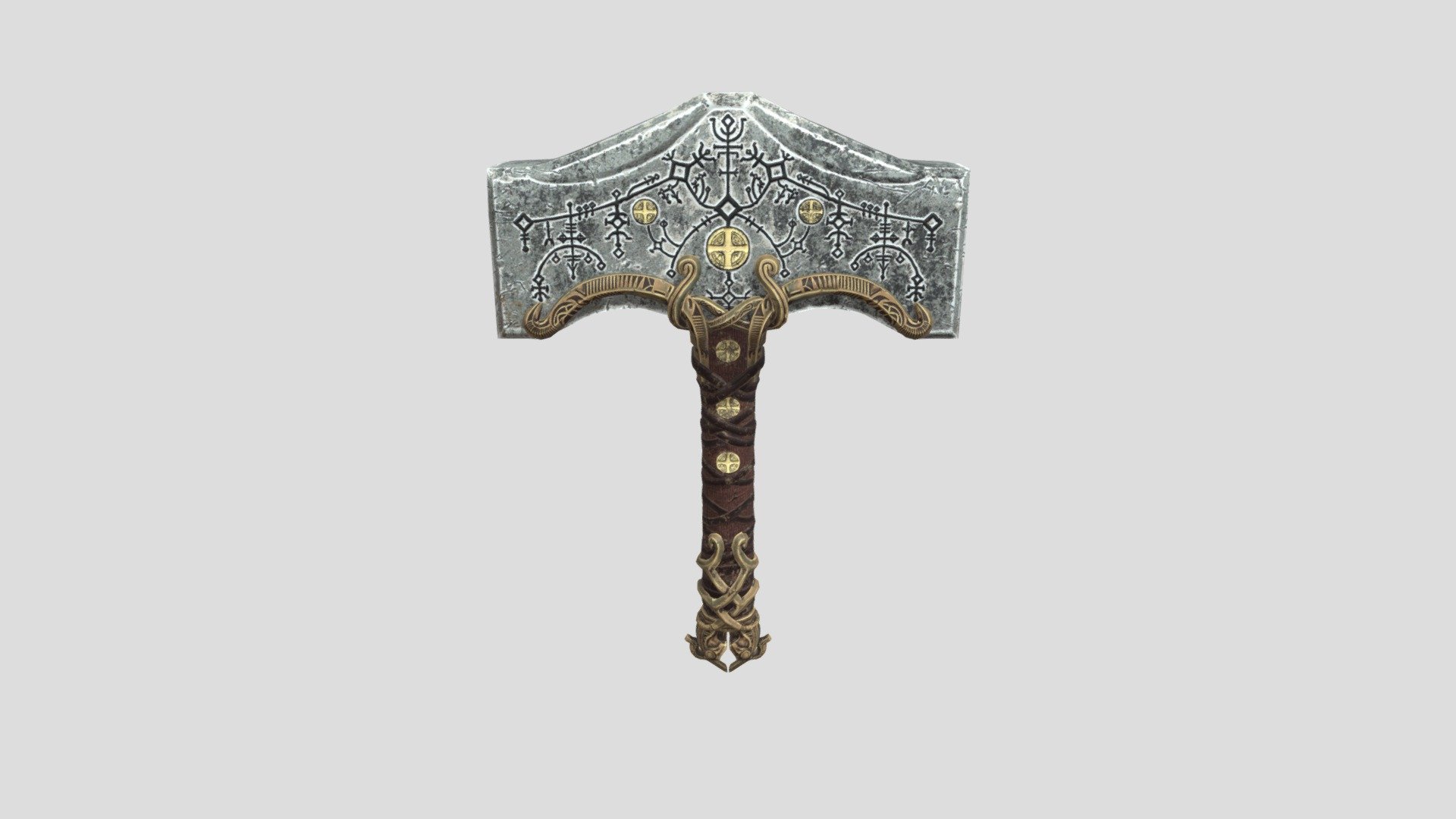God of War- Ragnarök Thor's Mjolnir - Download Free 3D model by ...