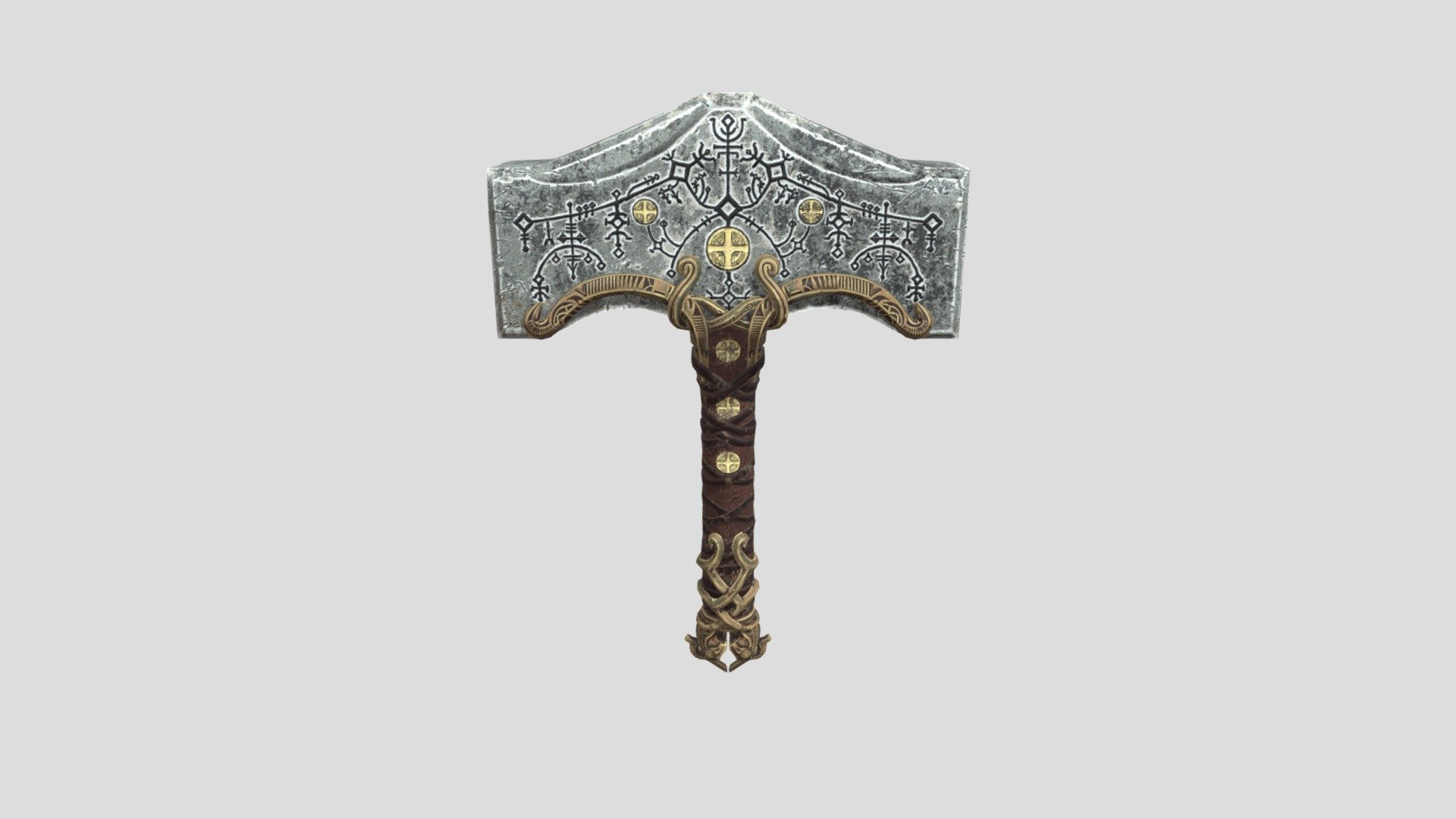 God of War- Ragnarök Thor's Mjolnir - Download Free 3D model by