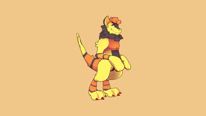 'Flare' commission 3D Model